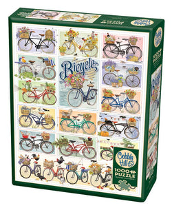 Bicycles 1000pc - Cobble Hill