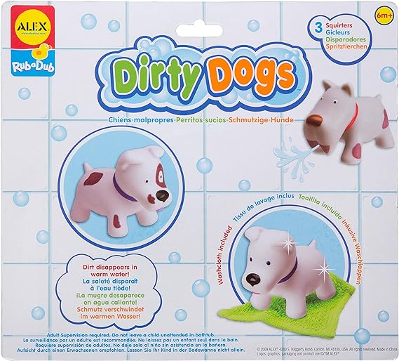 Dirty Dogs - Alex Bath Squirters – The Rocking Horse Shop