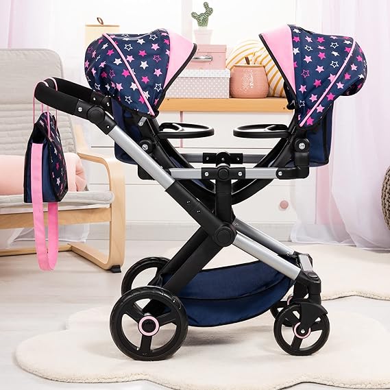 double doll stroller canada Star Pattern Twin Doll Stroller