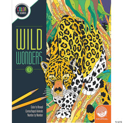 Colour By Number Wild Wonders Books 1-2-3-4 assorted