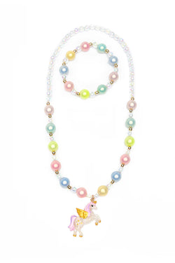 Happy-Go-Unicorn Necklace & Bracelet Set