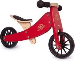 Kinderfeets Tiny Tot 2-in-1 Balance Bike Cherry Red