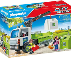 Glass Recycling Truck with Container - Playmobil City Action