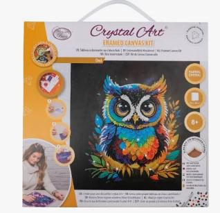 Crystal Art Owl Mounted Kit