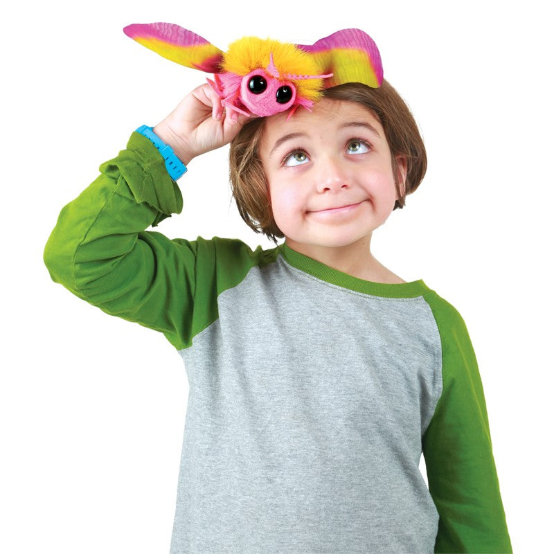Mini Rosy Maple Moth FInger Puppet - Folkmanis – The Rocking Horse Shop