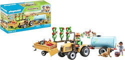 Tractor with Trailer and Water Tank - Playmobil Country