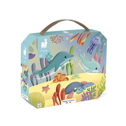 Sea Animal Puzzle - 36pc Panoramic Puzzle - Janod