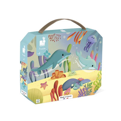 Sea Animal Puzzle - 36pc Panoramic Puzzle - Janod