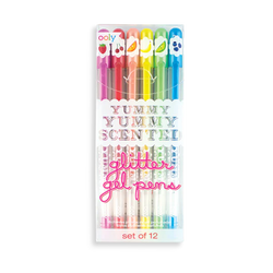 Yummy Scented Glitter Gel Pens: Set of 12