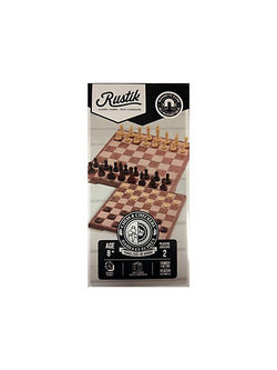 2/1 Magnetic Folding Chess/Checkers Peach Wood