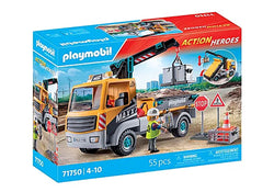 Construction Truck with Crane - Playmobil Action Heroes