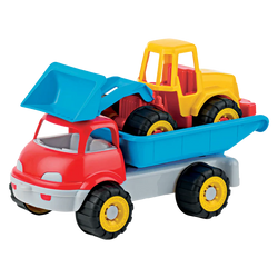 Dump Truck & Mechanical Excavator 2pc Set by Androni