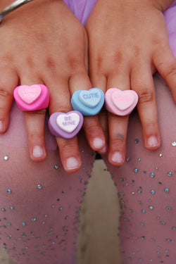 Candy Heart Rings Assortment