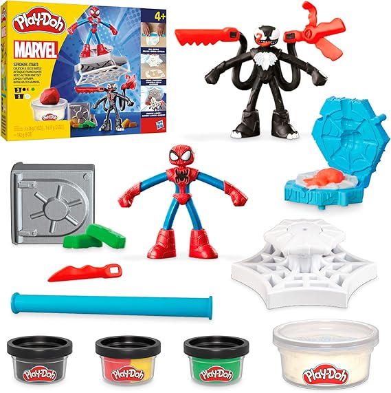 Spiderman Launch and Slice Battle - Play-Doh