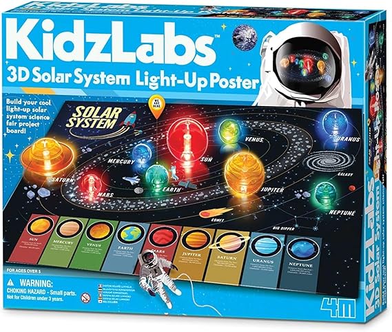 3D Solar System Light-Up Poster