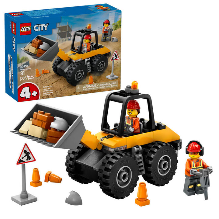 Yellow Construction Wheel Loader - Lego City