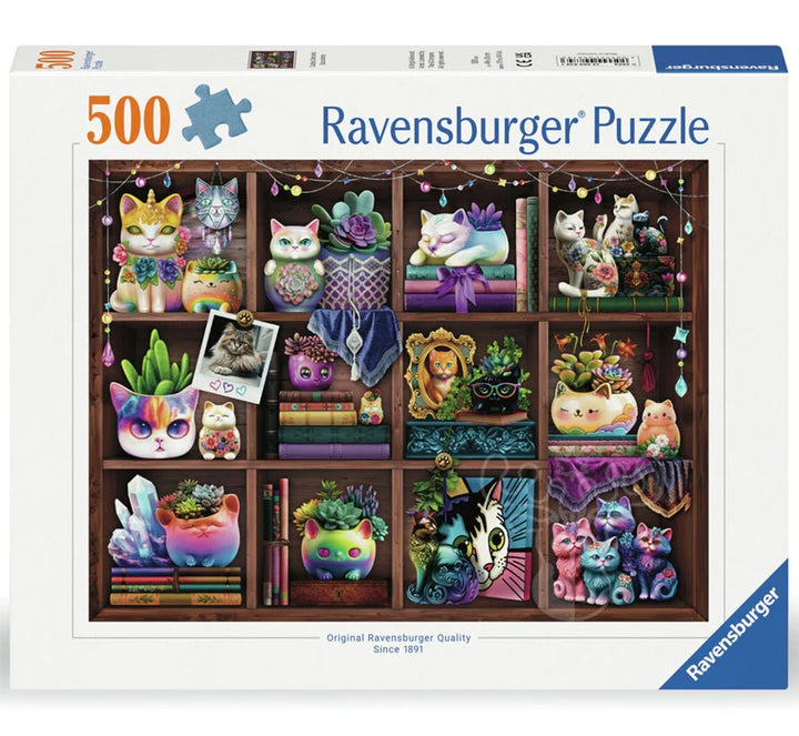 Cubby Cats and Succulents 500pc Ravensburger