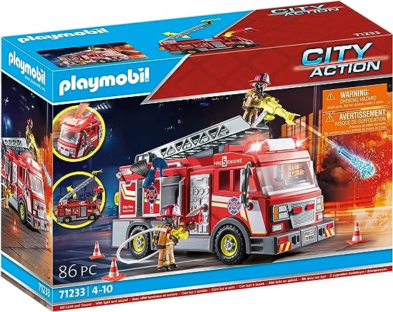 Fire Truck with Flashing Lights - Playmobil