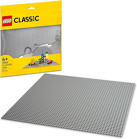 Grey Baseplate - Lego Classic