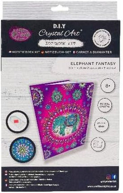 Elephant Fantasy - Crystal Art Notebook Kit