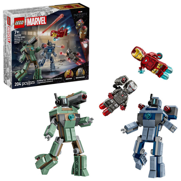 Iron Man & War Machine vs. Hammer Drones - Lego Super Heroes Marvel