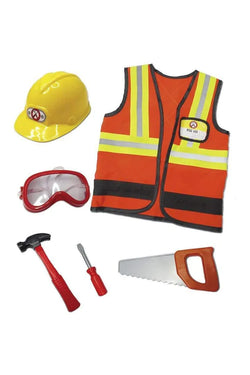 Construction Worker Costume With Accessories Sz 5-6