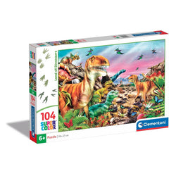 Land of Dinosaurs 104pc Puzzle - Clementoni