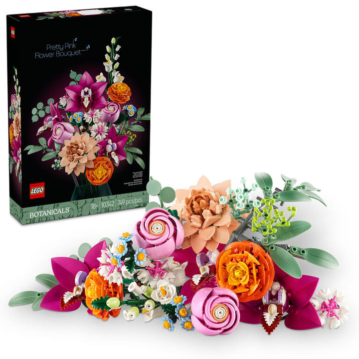 Pretty Pink Flower Bouquet - Lego Botanicals
