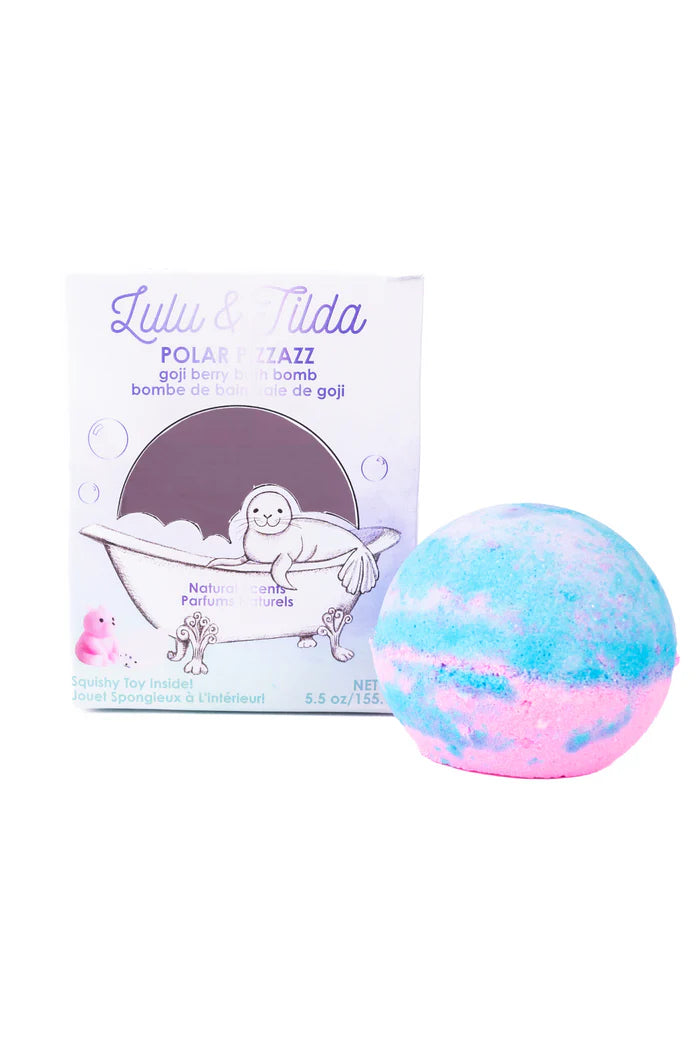 Polar Pizzazz Bath Bomb 5.5oz with Surprise Squishy - Great Pretenders