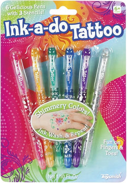 Ink-A-Do Tattoo Pens 6pk - Toysmith