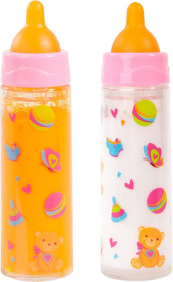 Magic Bottles Set - Milk and Orange Juice Bottles for Dolls