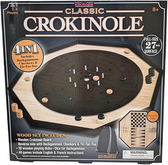 Classic Crokinole 4 in 1