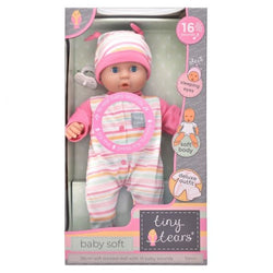 Tiny Tears Talking Baby Soft Doll with 16 Sounds 15 inch
