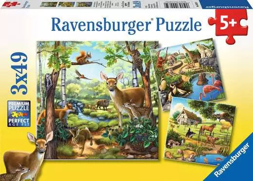 Forest/Zoo/Domestic Animals 49pc Puzzle - Ravensburger