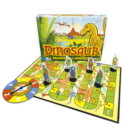 Dinosaurs Snakes and Ladders - Vintage Design