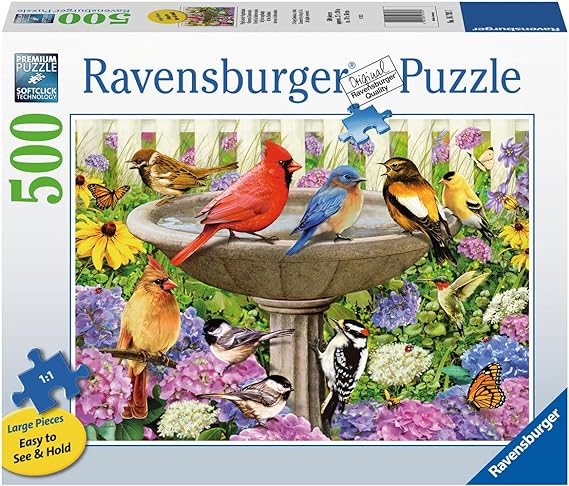 At the Birdbath 500pc - Ravensburger Puzzle