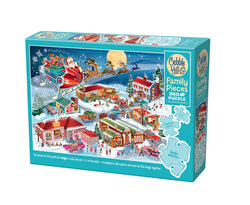 Santa's Flyby 350pc Family Puzzle - Cobble Hill