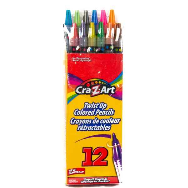 Twist up Coloured Pencils - 12 pk
