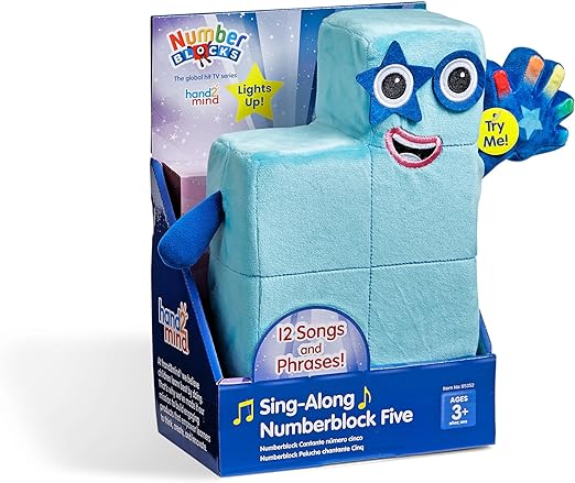 Sing-Along Numberblock Five Plush