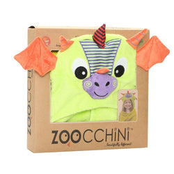 Drool Dragon Hooded Towel Zoocchini 2YR+