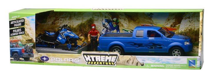 New Ray Pick-Up with Polaris Snowmobile