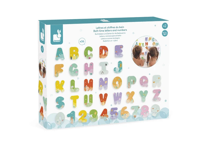 Bath Time Letters and Numbers