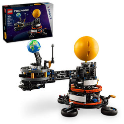 Planet Earth and Moon in Orbit - Lego Technic