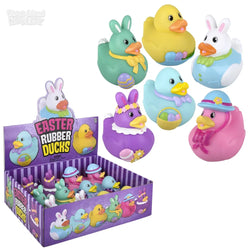 Easter Rubber Duckies Assorted 3.5"