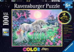 Unicorns in the Moonlight 100pc Puzzle - Ravensburger