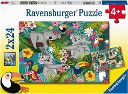 Koalas And Sloths - 2 x 24pc Puzzle Ravensburger