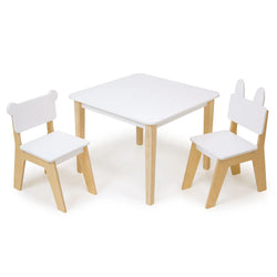 Kid's Wooden Table and Chair Set