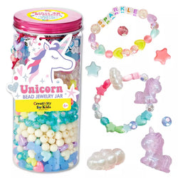 Unicorn Bead Jewelry Jar - Creativity For Kids