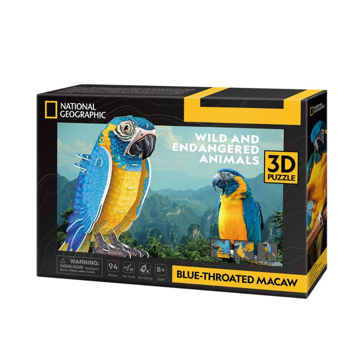 National Geographic Blue Throated Macaw - 3D Puzzle