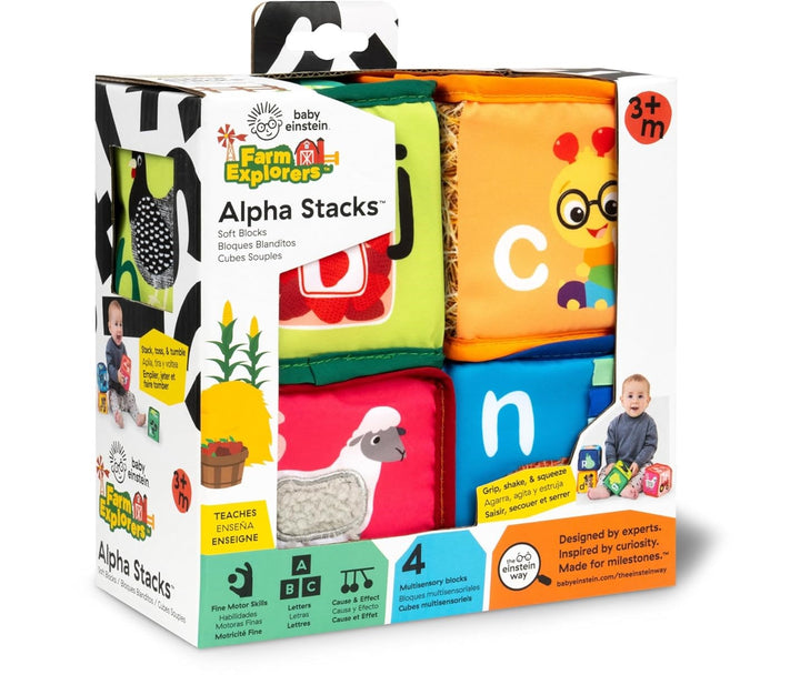 Alpha Stacks Soft Blocks - Baby Einstein